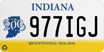 IN license plate 977IGJ