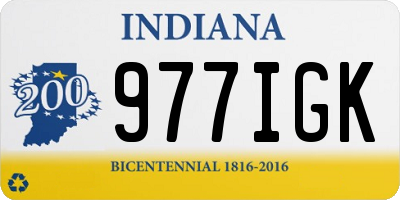 IN license plate 977IGK