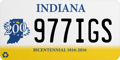 IN license plate 977IGS