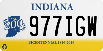 IN license plate 977IGW