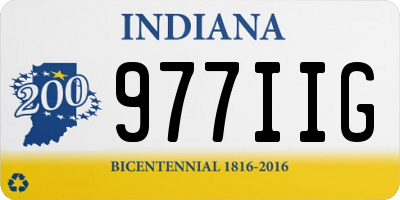 IN license plate 977IIG