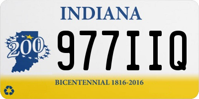 IN license plate 977IIQ