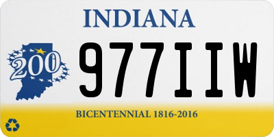 IN license plate 977IIW