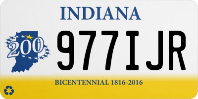 IN license plate 977IJR