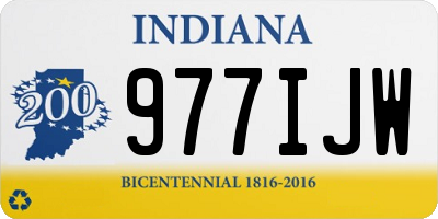 IN license plate 977IJW