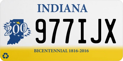 IN license plate 977IJX
