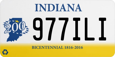 IN license plate 977ILI