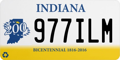 IN license plate 977ILM