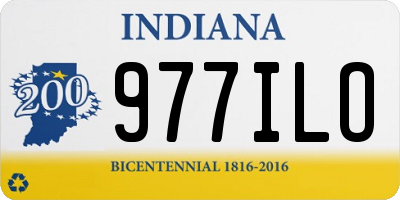 IN license plate 977ILO
