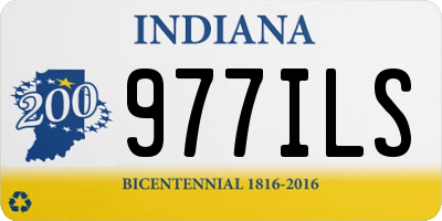 IN license plate 977ILS