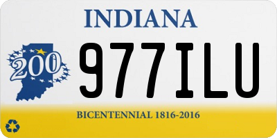 IN license plate 977ILU