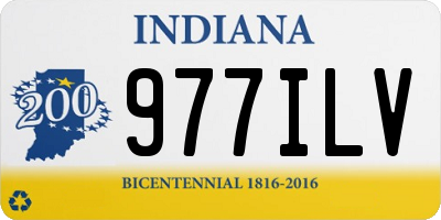 IN license plate 977ILV