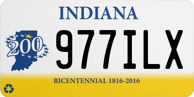 IN license plate 977ILX