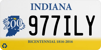 IN license plate 977ILY