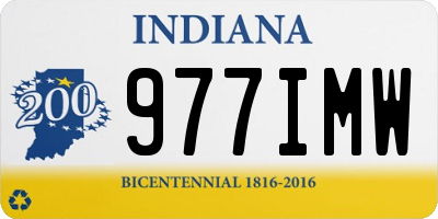IN license plate 977IMW