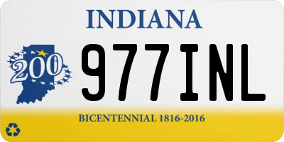 IN license plate 977INL