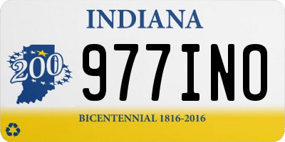 IN license plate 977INO
