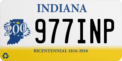 IN license plate 977INP