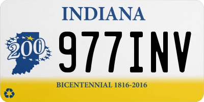 IN license plate 977INV