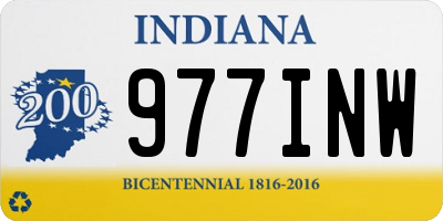IN license plate 977INW