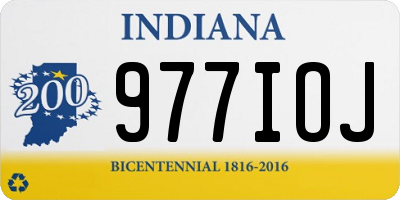 IN license plate 977IOJ