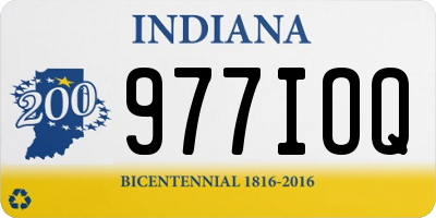 IN license plate 977IOQ