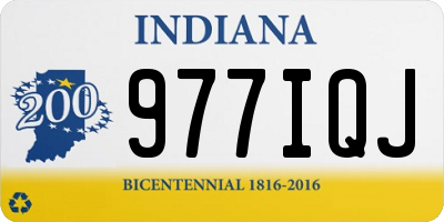 IN license plate 977IQJ