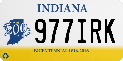 IN license plate 977IRK
