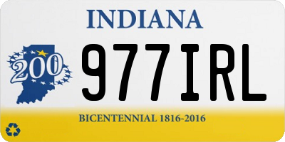 IN license plate 977IRL