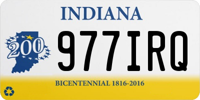 IN license plate 977IRQ