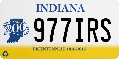 IN license plate 977IRS
