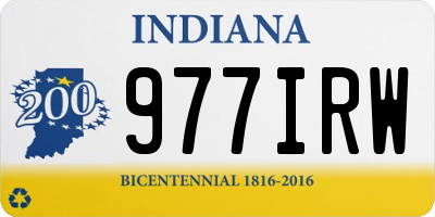 IN license plate 977IRW