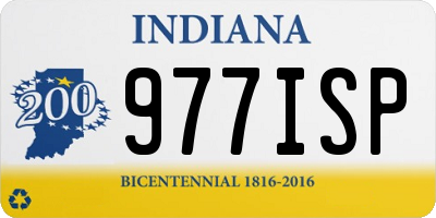 IN license plate 977ISP