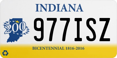 IN license plate 977ISZ