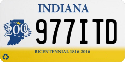 IN license plate 977ITD