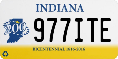 IN license plate 977ITE