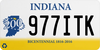 IN license plate 977ITK