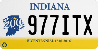 IN license plate 977ITX