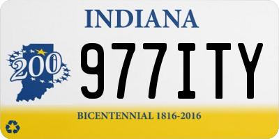 IN license plate 977ITY