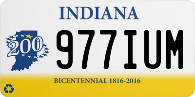 IN license plate 977IUM