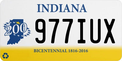 IN license plate 977IUX