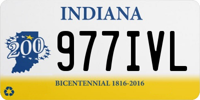 IN license plate 977IVL