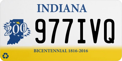IN license plate 977IVQ