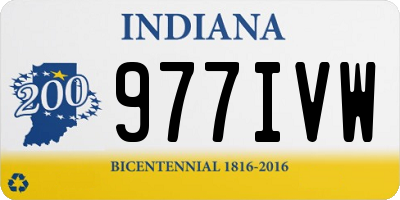 IN license plate 977IVW