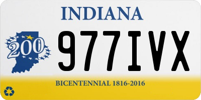 IN license plate 977IVX