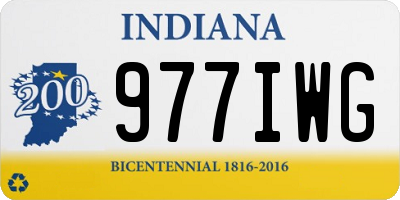 IN license plate 977IWG