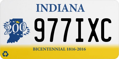 IN license plate 977IXC