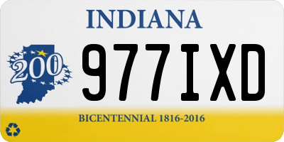 IN license plate 977IXD