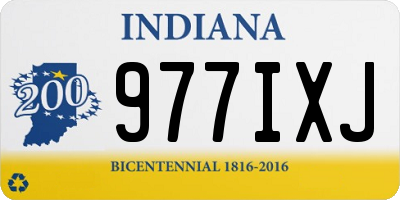 IN license plate 977IXJ