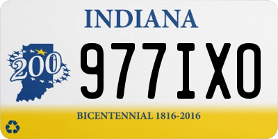 IN license plate 977IXO